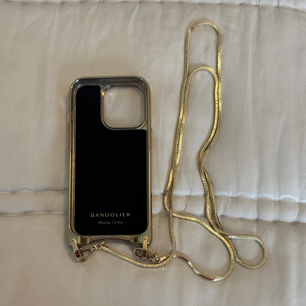 Bandolier Gold Phone Case with Chain - Picture 7 of 8